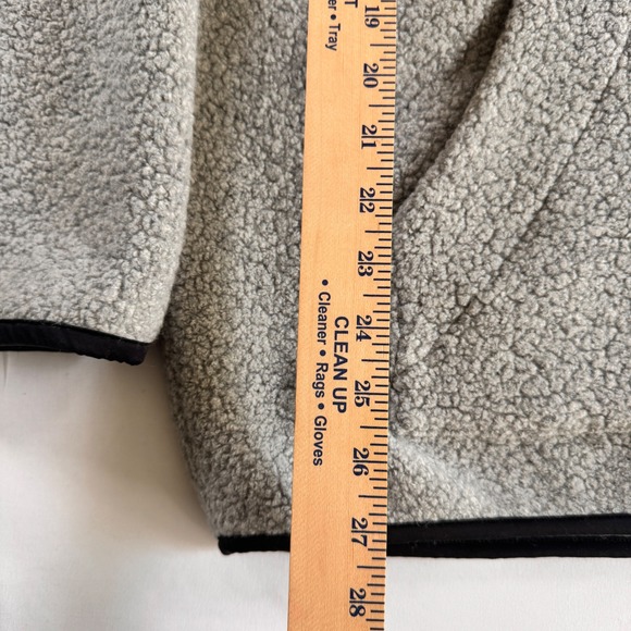 Anian Pecora Recycled Wool Hoodie Womens XXL Heather Grey Full Zip Sherpa Jacket - Picture 6 of 9